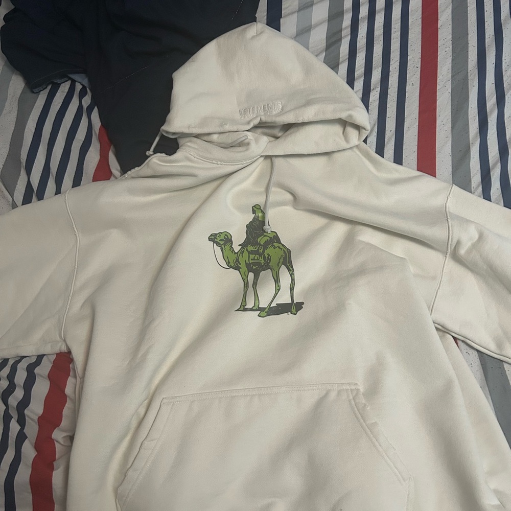 Vetements Silk Road Hoodie – White (Runway AW19)